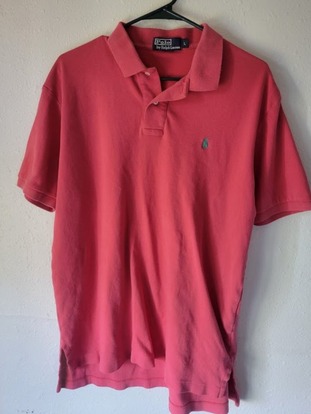Polo Ralph Lauren Polo Shirt Men's Large Red Short Sleeve Classic Fit